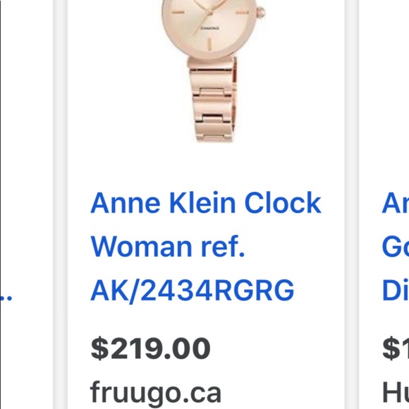 Anne Klein rose gold watch - Picture 2 of 2